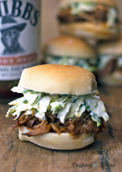 Southern Pulled Pork Sliders with Homemade Cilantro Slaw